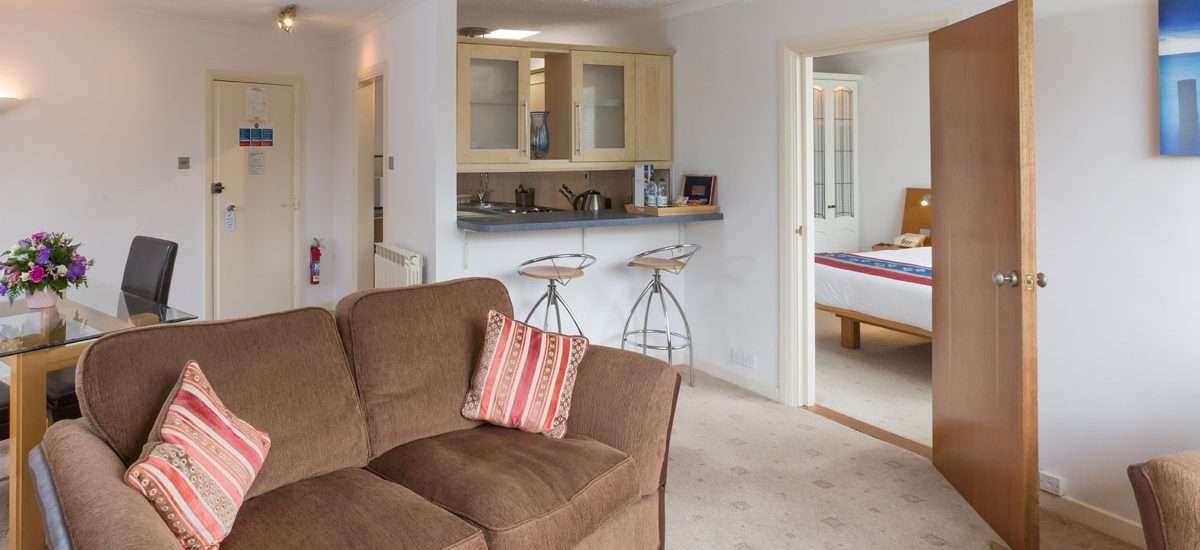 Carlton Suite living room at La Collinette